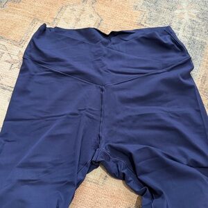 Navy Blue High-Waisted Pants FLARE